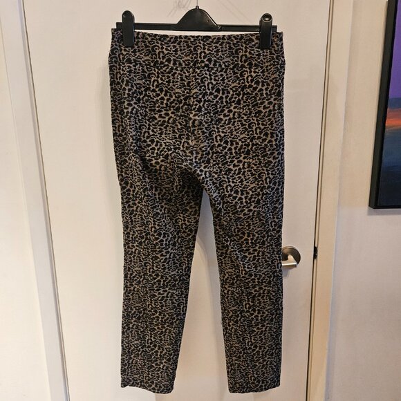 Lisette L Montreal Leopard Pull-on Stretch Fabric Pants - Size 10 - Picture 2 of 5